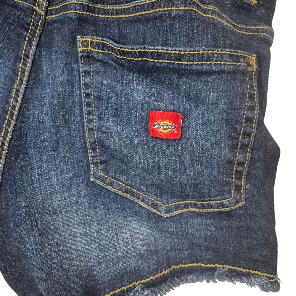 Dark Blue Dickies Denim Short Overalls NWOT - Picture 4 of 8